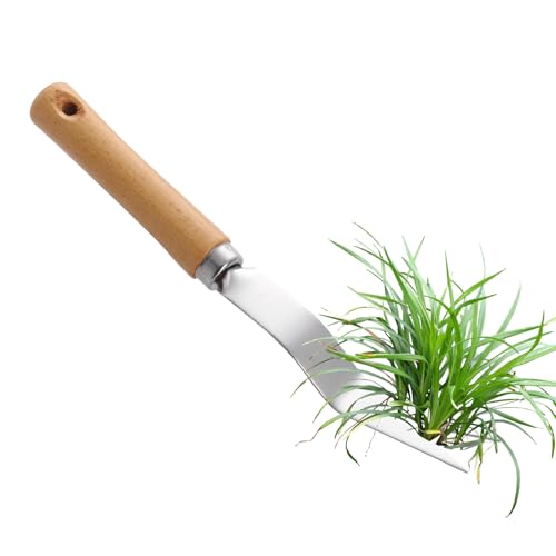 Manuelle Unkrautentferner - Unkrautzupfer | Edelstahl Gartenwerkzeug Manueller Unkrautentferner Für Landschaftsbau Blumenbeet Einfahrt Gemüsebeet von Knowlife