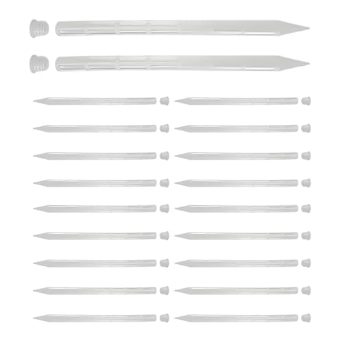 Pflanzenbelüftungsrohre 20-teilig | Bodendurchlüfter für Kleine Topfpflanzen 25 cm | Zur Verhinderung von Überwässerung mit Belüftungsspitzen für den Innen- und Außenbereich, Garten, Rasen, Hof und To von Knowlife