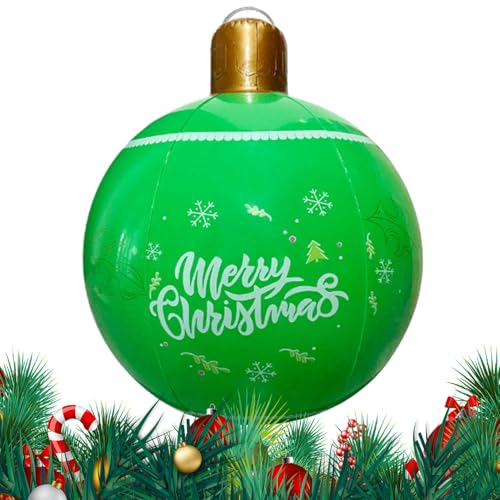 Riesige Aufblasbare Weihnachtskugeln, Große Weihnachtsdekoration Zum Aufblasen Im Freien, wasserdichte Outdoor Deko Rasenschmuck Für Festparty Wohnzimmer Garten Hinterhof Balkon von Knowlife