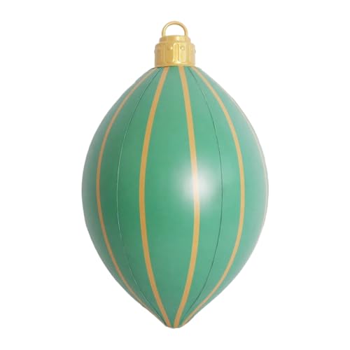 Riesige Aufblasbare Weihnachtskugeln - PVC Weihnachtsdekoration Aufblasbare Deko | Festliche Atmosphäre Accessoires für Fensterbank Hof Rasen Garten Terrasse Outdoor Indoor Partys von Knowlife