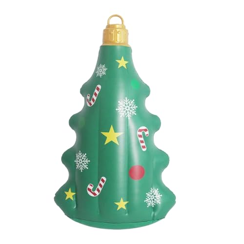 Riesige Aufblasbare Weihnachtskugeln | PVC Weihnachtsdekoration Aufblasbare Deko | Festliche Atmosphäre Accessoires für Fensterbank Hof Rasen Garten Terrasse Outdoor Indoor Partys von Knowlife