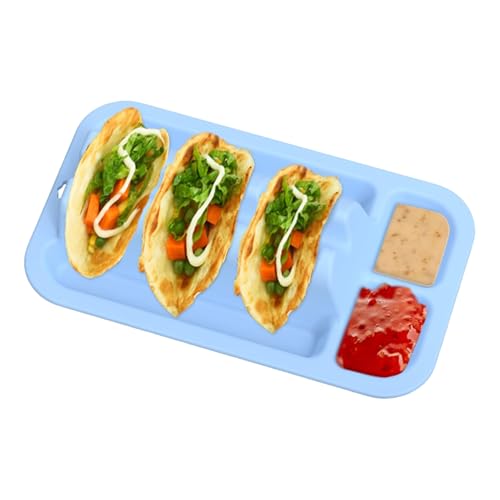 Taco Ständer,Tacos Halterung Mit 3 Fächern | Wiederverwendbare rutschfeste Silikon Servierplatte Mit 2 Saucenfächern Spülmaschinenfest & Mikrowellengeeignet Taco Ständer,Tacos Halterung Mit 3 Fächern | Wiederverwendbare rutschfeste Silikon Servierplatte Mit 2 Saucenfächern Spülmaschinenfest & Mikrowellengeeignet von Knowlife