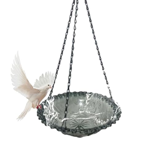 Vogelbadschale - Kompaktes Vogelbad Für Singvögel - Zubehör Für Fütterung Trinkstelle Wasserschale Garten Pavillon Rankgitter Terrasse Balkon Außenbereich Innenbereich von Knowlife