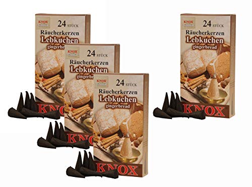 KNOX Räucherkerzen - Made in Germany (4er Pack (Lebkuchen)) von KNOX