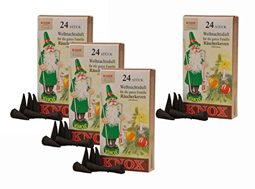 KNOX Räucherkerzen - Made in Germany (4er Pack (Weihnachtsduft)) von KNOX