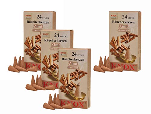 KNOX Räucherkerzen - Made in Germany (4er Pack (Zimt)) von Knox