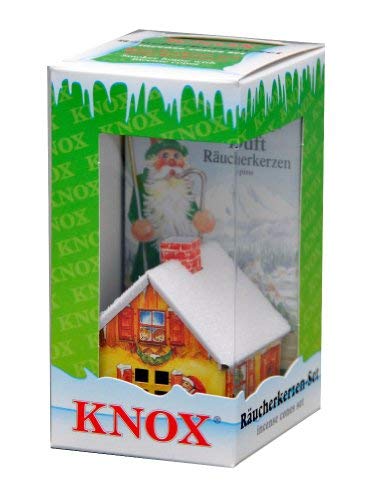 Räucher-Set Haus - 5,5 cm mit Tanne Räucherkerzen- Knox von KNOX