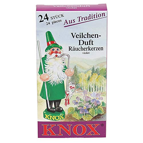 KNOX Räucherkerzen - Duft: Veilchen - Menge: 24 Stück - Brenndauer: ca. 10-15 min - Made in Germany KNOX Räucherkerzen - Duft: Veilchen - Menge: 24 Stück - Brenndauer: ca. 10-15 min - Made in Germany von Pinnacle Peak Trading Company