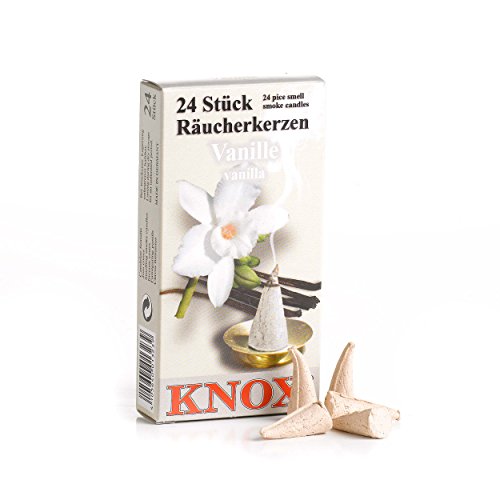 KNOX Räucherkerzen - Duft: Vanille- Menge: 24 Stück - Made in Germany von KNOX