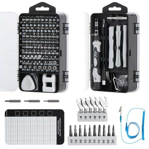 Knpwer 139 Pcs Feinmechaniker Schraubendreher Set,139 in 1 Präzision Werkzeugset,Magnetische Präzisions Schraubendreher Set für DIY Elektronik Reparaturen von Knpwer