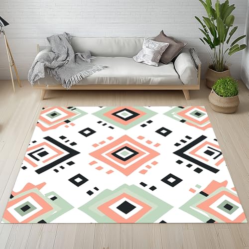 Indianer Tribal Teppich Flur Rutschfest Waschbare 140x200 cm, Vintage Ethno Stil Ureinwohner Amerikas Teppiche Weich Kurzflor fur Schlafzimmer Badezimmer Wohnzimmer Kinderzimmer Küche Balkon Esszimmer Indianer Tribal Teppich Flur Rutschfest Waschbare 140x200 cm, Vintage Ethno Stil Ureinwohner Amerikas Teppiche Weich Kurzflor fur Schlafzimmer Badezimmer Wohnzimmer Kinderzimmer Küche Balkon Esszimmer von Kntnshac