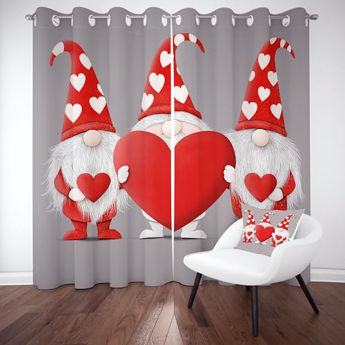Kntnshac Anime Herz Vorhänge Schlafzimmer, Niedliche Zwerge Polyester Thermo Vorhang, Grau Wohnzimmer Gardinen mit Ösen, 2er Set Curtains, H260 x B140 cm Kntnshac Anime Herz Vorhänge Schlafzimmer, Niedliche Zwerge Polyester Thermo Vorhang, Grau Wohnzimmer Gardinen mit Ösen, 2er Set Curtains, H260 x B140 cm von Kntnshac
