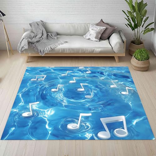 Kntnshac Anmerkung Musiknoten Schmutzfangmatte Eingangsteppich 40x60 cm, Modern Musik Thema Blau See Wasser Kleiner Teppich rutschfest Waschbare fur Schlafzimmer Badezimmer Kinderzimmer Wohnzimmer Kntnshac Anmerkung Musiknoten Schmutzfangmatte Eingangsteppich 40x60 cm, Modern Musik Thema Blau See Wasser Kleiner Teppich rutschfest Waschbare fur Schlafzimmer Badezimmer Kinderzimmer Wohnzimmer von Kntnshac