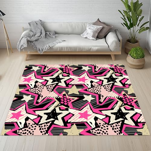 Kntnshac Cartoon Stern Teppich 160x230, Moderne Graffiti Stil Straßen Stil Teppiche Flur Weich rutschfest Waschbare fur Wohnzimmer Schlafzimmer Badezimmer Kinderzimmer Küche Balkon Esszimmer Kntnshac Cartoon Stern Teppich 160x230, Moderne Graffiti Stil Straßen Stil Teppiche Flur Weich rutschfest Waschbare fur Wohnzimmer Schlafzimmer Badezimmer Kinderzimmer Küche Balkon Esszimmer von Kntnshac