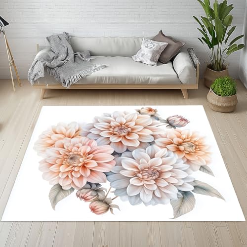 Kntnshac Dahlien Blumen Schmutzfangmatte rutschfest Waschbare, Pastoralen Blumenmuster Pflanzen Blütenblatt Eingangsteppich Kleiner Teppich fur Wohnzimmer Schlafzimmer Küche Kinderzimmer 50x80 cm Kntnshac Dahlien Blumen Schmutzfangmatte rutschfest Waschbare, Pastoralen Blumenmuster Pflanzen Blütenblatt Eingangsteppich Kleiner Teppich fur Wohnzimmer Schlafzimmer Küche Kinderzimmer 50x80 cm von Kntnshac