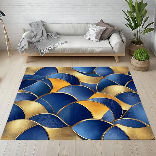 Kntnshac Geometrisch Kreis Teppiche Kurzflor rutschfest Waschbare 200x200 cm, Abstrakte Textur Blau Teppich Weich fur Schlafzimmer Badezimmer Kinderzimmer Küche Balkon Wohnzimmer Esszimmer Kntnshac Geometrisch Kreis Teppiche Kurzflor rutschfest Waschbare 200x200 cm, Abstrakte Textur Blau Teppich Weich fur Schlafzimmer Badezimmer Kinderzimmer Küche Balkon Wohnzimmer Esszimmer von Kntnshac