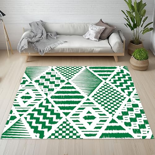 Kntnshac Geometrische Raute Teppich Wohnzimmer Flur rutschfest Waschbare, Vintage Ethnischer Kariert Zickzack Muster Teppiche Kurzflor fur Schlafzimmer Badezimmer Kinderzimmer Küche Balkon 120x170 cm Kntnshac Geometrische Raute Teppich Wohnzimmer Flur rutschfest Waschbare, Vintage Ethnischer Kariert Zickzack Muster Teppiche Kurzflor fur Schlafzimmer Badezimmer Kinderzimmer Küche Balkon 120x170 cm von Kntnshac