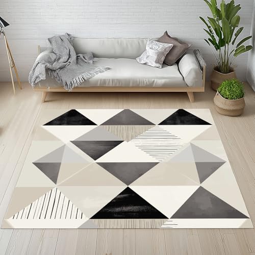 Kntnshac Geometrisches Dreieck Schmutzfangmatte rutschfest Waschbare, Moderne Ästhetik Streifen Holzmaserung Eingangsteppich Kleiner Teppich fur Wohnzimmer Schlafzimmer Küche Kinderzimmer 50x80 cm Kntnshac Geometrisches Dreieck Schmutzfangmatte rutschfest Waschbare, Moderne Ästhetik Streifen Holzmaserung Eingangsteppich Kleiner Teppich fur Wohnzimmer Schlafzimmer Küche Kinderzimmer 50x80 cm von Kntnshac