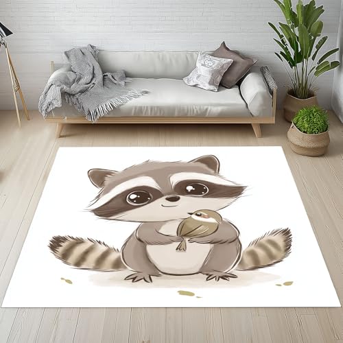 Kntnshac Karikatur Waschbär Vogel Schmutzfangmatte rutschfest Waschbare, Cartoon Tiere Süße Tiermotiv Eingangsteppich Kleiner Teppich fur Wohnzimmer Schlafzimmer Küche Kinderzimmer 50x80 cm Kntnshac Karikatur Waschbär Vogel Schmutzfangmatte rutschfest Waschbare, Cartoon Tiere Süße Tiermotiv Eingangsteppich Kleiner Teppich fur Wohnzimmer Schlafzimmer Küche Kinderzimmer 50x80 cm von Kntnshac