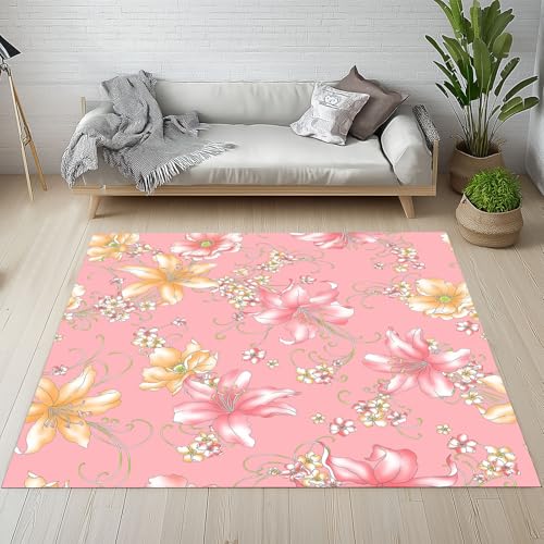 Kntnshac Lilie Blumen Schmutzfangmatte Eingangsteppich 40x60 cm, Aquarell Pflanzen Ranken Wasserrot Kleiner Teppich rutschfest Waschbare fur Schlafzimmer Badezimmer Kinderzimmer Wohnzimmer Kntnshac Lilie Blumen Schmutzfangmatte Eingangsteppich 40x60 cm, Aquarell Pflanzen Ranken Wasserrot Kleiner Teppich rutschfest Waschbare fur Schlafzimmer Badezimmer Kinderzimmer Wohnzimmer von Kntnshac