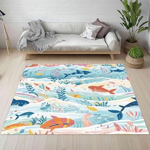 Kntnshac Meereslebewesen Schmutzfangmatte Eingangsteppich 40x60 cm, Meerestiere Unterwasserwelt Kleiner Teppich rutschfest Waschbare fur Schlafzimmer Badezimmer Kinderzimmer Wohnzimmer Kntnshac Meereslebewesen Schmutzfangmatte Eingangsteppich 40x60 cm, Meerestiere Unterwasserwelt Kleiner Teppich rutschfest Waschbare fur Schlafzimmer Badezimmer Kinderzimmer Wohnzimmer von Kntnshac