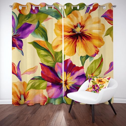 Kntnshac Mohnblume in Aquarell Vorhänge Schlafzimmer, Pflanze in Aquarell Vorhang Wohnzimmer, Farbe Thermo Gardinen mit Ösen, 2er Set Curtains, H215 x B110 cm Kntnshac Mohnblume in Aquarell Vorhänge Schlafzimmer, Pflanze in Aquarell Vorhang Wohnzimmer, Farbe Thermo Gardinen mit Ösen, 2er Set Curtains, H215 x B110 cm von Kntnshac