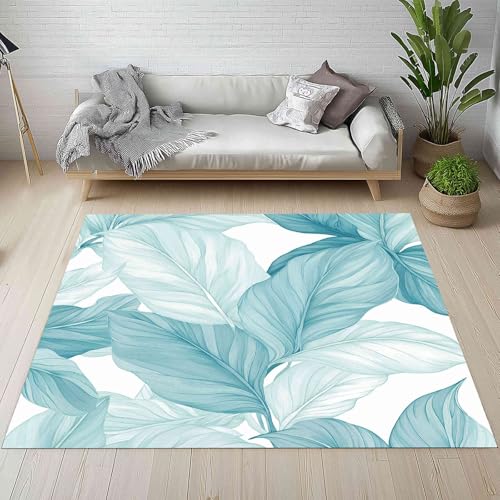 Kntnshac Natur Pastoral Pflanzen Teppich rutschfest Weich, Aquarell Blätter Tropische Pflanzen Teppiche Kurzflor Waschbare fur Schlafzimmer Badezimmer Kinderzimmer Wohnzimmer 80x120 cm Kntnshac Natur Pastoral Pflanzen Teppich rutschfest Weich, Aquarell Blätter Tropische Pflanzen Teppiche Kurzflor Waschbare fur Schlafzimmer Badezimmer Kinderzimmer Wohnzimmer 80x120 cm von Kntnshac