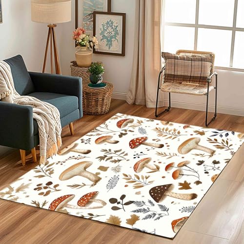 Kntnshac Pilz Blätter Schmutzfangmatte rutschfest Waschbare, Rustikal Pflanzen Kraut Pflanzen Eingangsteppich Kleiner Teppich fur Wohnzimmer Schlafzimmer Küche Kinderzimmer 50x80 cm Kntnshac Pilz Blätter Schmutzfangmatte rutschfest Waschbare, Rustikal Pflanzen Kraut Pflanzen Eingangsteppich Kleiner Teppich fur Wohnzimmer Schlafzimmer Küche Kinderzimmer 50x80 cm von Kntnshac