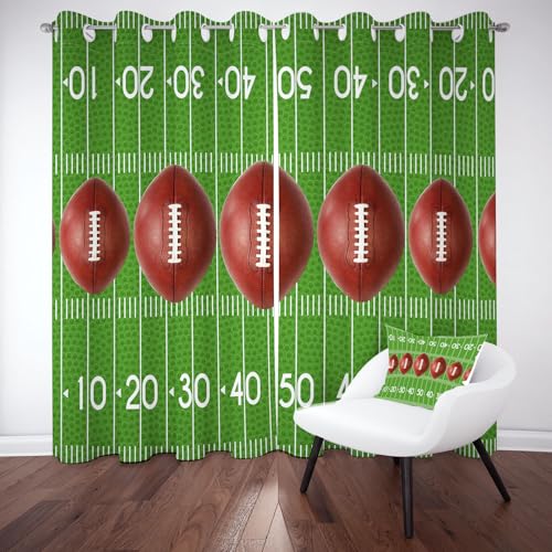 Kntnshac Rugby Sport Raumteiler Vorhang Schallschutz, Rugby-Feld Gardinen mit Ösen, Ballspiele Sport Verdunklungsvorhänge Thermo Schlafzimmer, Curtains Living Room 2er Set 260x140 cm Kntnshac Rugby Sport Raumteiler Vorhang Schallschutz, Rugby-Feld Gardinen mit Ösen, Ballspiele Sport Verdunklungsvorhänge Thermo Schlafzimmer, Curtains Living Room 2er Set 260x140 cm von Kntnshac