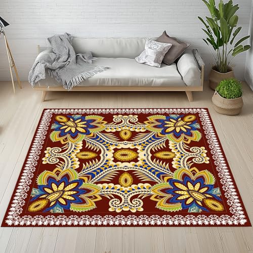 Kntnshac Vintage Bohemian Schmutzfangmatte rutschfest Waschbare, Abstrakt Boho Mandala Indien Ethnische Eingangsteppich Kleiner Teppich fur Wohnzimmer Schlafzimmer Küche Kinderzimmer 50x80 cm Kntnshac Vintage Bohemian Schmutzfangmatte rutschfest Waschbare, Abstrakt Boho Mandala Indien Ethnische Eingangsteppich Kleiner Teppich fur Wohnzimmer Schlafzimmer Küche Kinderzimmer 50x80 cm von Kntnshac