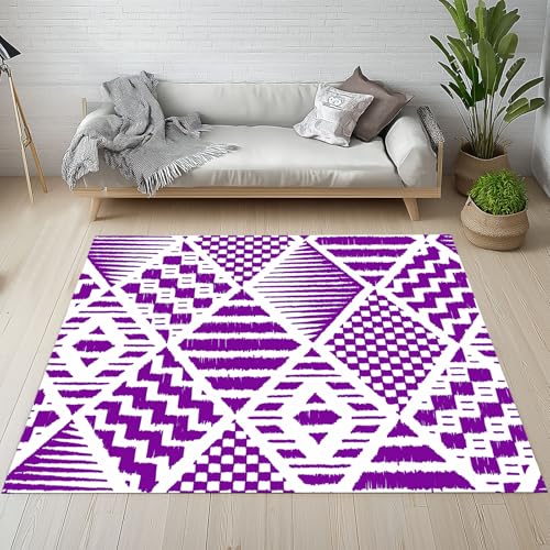 Streifen Kariert Diamantgitter Teppiche Kurzflor Rutschfest Waschbare 200x200 cm, Geometrische Raute Welle Moderne Ästhetik Teppich Weich fur Schlafzimmer Badezimmer Balkon Wohnzimmer Esszimmer Streifen Kariert Diamantgitter Teppiche Kurzflor Rutschfest Waschbare 200x200 cm, Geometrische Raute Welle Moderne Ästhetik Teppich Weich fur Schlafzimmer Badezimmer Balkon Wohnzimmer Esszimmer von Kntnshac