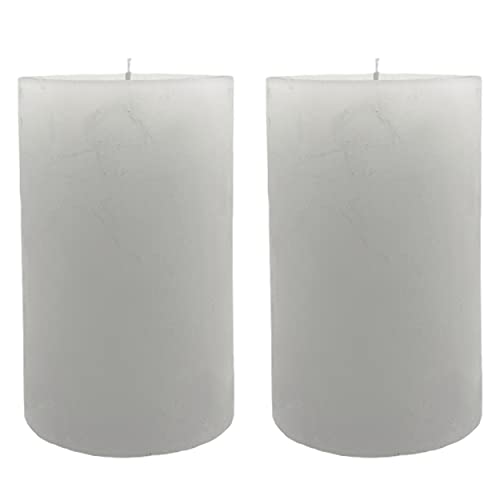 Knüllermarkt 32901 I Stumpenkerzen Weiss 2er Set Kerzen Dekoration deko gemütlich Flair Gestecke Gesteck Weihnachten Weihnachtszeit Geburtstage Hochzeit Tischdeko Fensterbank Anlässe Kommoden von Knüllermarkt