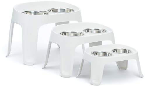 Knuffelwuff Highbar Futterstation Small 2X 950ml - Hundenapf erhöht mit rutschfestem Silikon - Doppelnapf - Trinknapf und Futternapf für Grosse, mittelgroße und kleine Hunde Knuffelwuff Highbar Futterstation Small 2X 950ml - Hundenapf erhöht mit rutschfestem Silikon - Doppelnapf - Trinknapf und Futternapf für Grosse, mittelgroße und kleine Hunde von Knuffelwuff