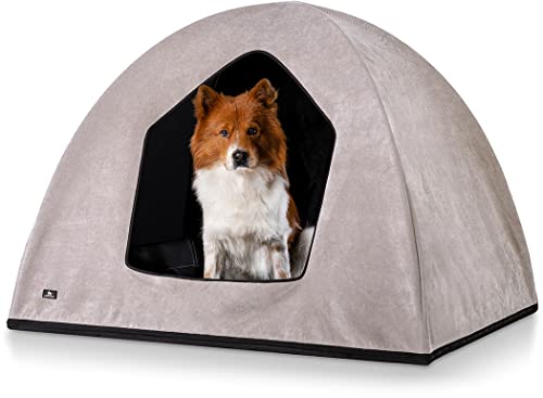 Knuffelwuff Hundehöhle Hundezelt Yucatan passend für Hundebetten, Hundematten, Hundekörbchen, Hundekissen XL 105 x 85 x 80cm Beige Knuffelwuff Hundehöhle Hundezelt Yucatan passend für Hundebetten, Hundematten, Hundekörbchen, Hundekissen XL 105 x 85 x 80cm Beige von Knuffelwuff
