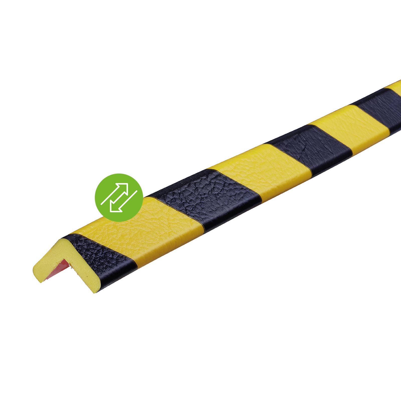 Knuffi Eckschutzprofil Typ E removable 1m, Kantenschutz Eckschutz Schutzprofil Farbe:gelb/schwarz von Knuffi