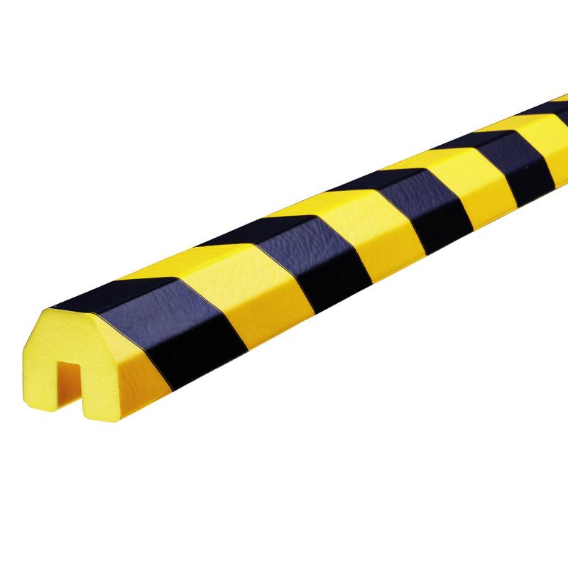 Knuffi Kantenschutzprofil Typ BB 5 Meter, Kantenschutz, Eckschutz, Schutzprofil Farbe:gelb/schwarz von Knuffi