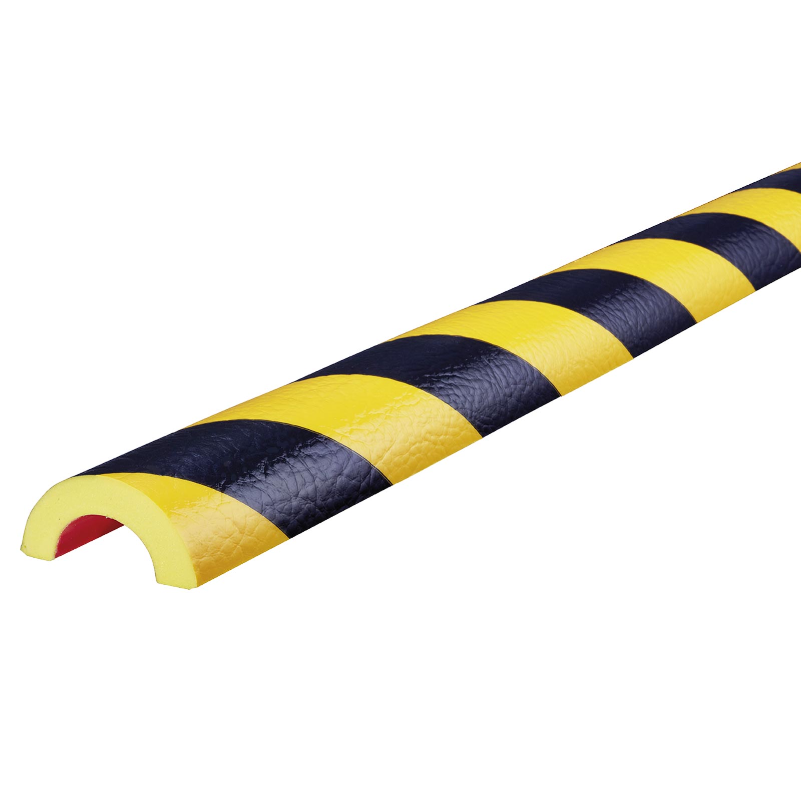 Knuffi Rohrschutzprofil R30 selbstklebend 1 Meter, Rohrschutz f. Rohre mit Ø30mm Farbe:gelb/schwarz von Knuffi
