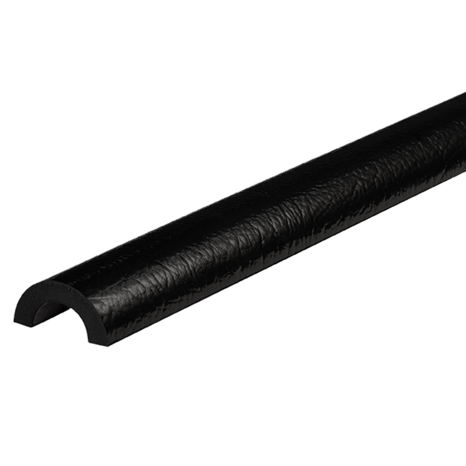 Knuffi Rohrschutzprofil R30 selbstklebend 1 Meter, Rohrschutz f. Rohre mit Ø30mm Farbe:schwarz von Knuffi