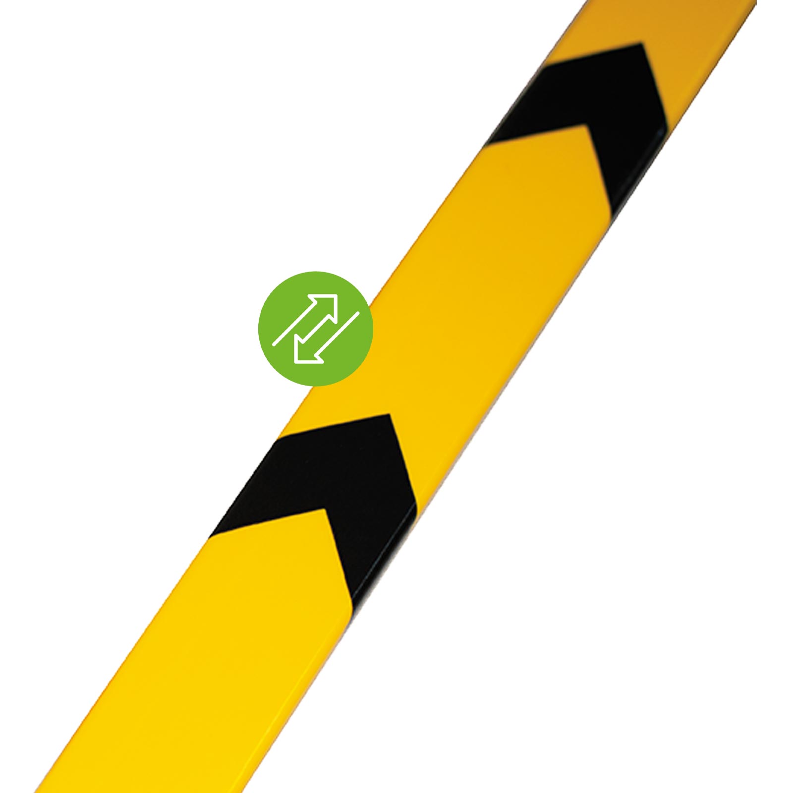 Knuffi Wegeleitsystem 1m, wiederverwendbarer Klebestreifen für viele Oberflächen Farbe:gelb/schwarz von Knuffi