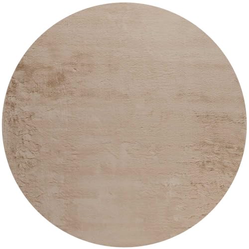 Knutzen Wohnen Arvid Hochflorteppich Shaggy 80 cm ⌀ Beige Rund - Teppich Wohnzimmer Hochflor flauschig - Teppich flauschig Kunstfell - Kuscheliger Begleiter mit weicher Oberfläche Knutzen Wohnen Arvid Hochflorteppich Shaggy 80 cm ⌀ Beige Rund - Teppich Wohnzimmer Hochflor flauschig - Teppich flauschig Kunstfell - Kuscheliger Begleiter mit weicher Oberfläche von Knutzen Wohnen