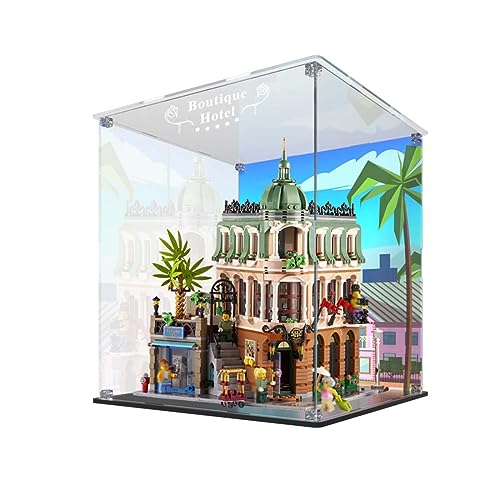 KoDeer Acryl Schaukasten für Lego 10297 Boutique-Hotel, 3MM Acryl Vitrine für Lego Boutique-Hotel (Modell NICHT Enthalten) von KoDeer