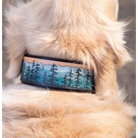 Mountain & Pine Trees Hundehalsband | Misty Pines von KoKoLati