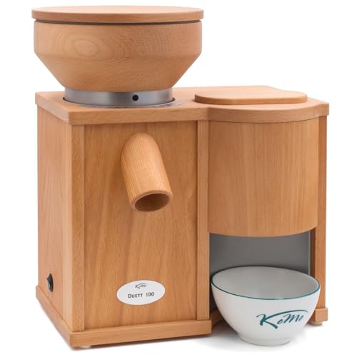 KoMo Duett 100 Kombigerät (360 Watt Getreidemühle, Elektroflocker) von KoMo