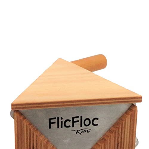 KoMo FlicFloc + Deckel | Buchenholz | Edelstahl | manuelle Flockenquetsche von KoMo