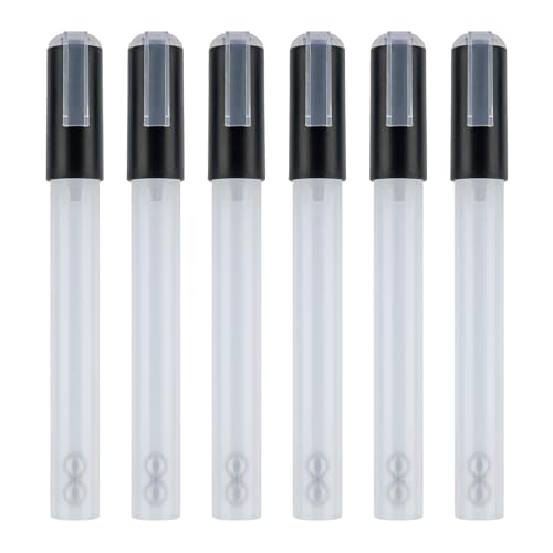 Kobeleen 6Pcs Empty Refillable Markers Empty Paint Pen Graffiti Markers Acrylic Markers Round/Chisel Tip for Coloring Painting Kobeleen 6Pcs Empty Refillable Markers Empty Paint Pen Graffiti Markers Acrylic Markers Round/Chisel Tip for Coloring Painting von Kobeleen