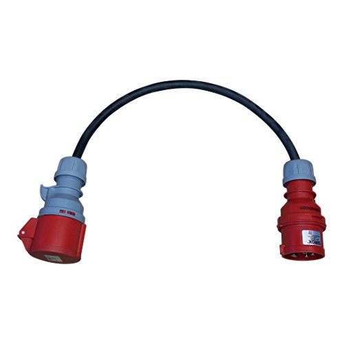 Kober-Elektrotechnik Adapterleitung Phasenwender 16A, ca 0,5m Kabel Titanex H07RN-F5G 2,5mm² von Kober-Elektrotechnik