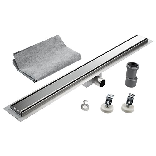 KOBERT GOODS Edelstahl-Rinne PG01-60cm mit Siphon und Haarsieb als Komplett-Set Boden und Dusch-Ablauf Unterschiedliche Muster und Variationen in den Größen 50-120cm erhältlich KOBERT GOODS Edelstahl-Rinne PG01-60cm mit Siphon und Haarsieb als Komplett-Set Boden und Dusch-Ablauf Unterschiedliche Muster und Variationen in den Größen 50-120cm erhältlich von Kobert-Goods