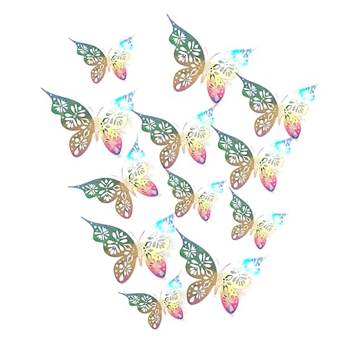 KOBOKO Wandtattoo Schmetterlinge, 3D Deko Schmetterlinge, Schmetterling Deko, Wandtattoo Wohnzimmer Modern, Wall Decor, Wall Stickers, Wandaufkleber Wohnzimmer(36 Stück) von Koboko
