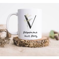Geschenk Hebamme, Kaffeebecher Wildblumen - Beidseitig Bedruckt Personalisiert Dankeschön, Geburtstag Geburt Beste Hebamme Wild Flowers Geschenk Hebamme, Kaffeebecher Wildblumen - Beidseitig Bedruckt Personalisiert Dankeschön, Geburtstag Geburt Beste Hebamme Wild Flowers von Koboldtheater22