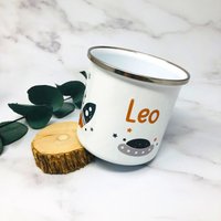 Tasse Emailletasse Kindertasse Becher Personalisiert - Jungs Design Weltall Tasse Emailletasse Kindertasse Becher Personalisiert - Jungs Design Weltall von Koboldtheater22
